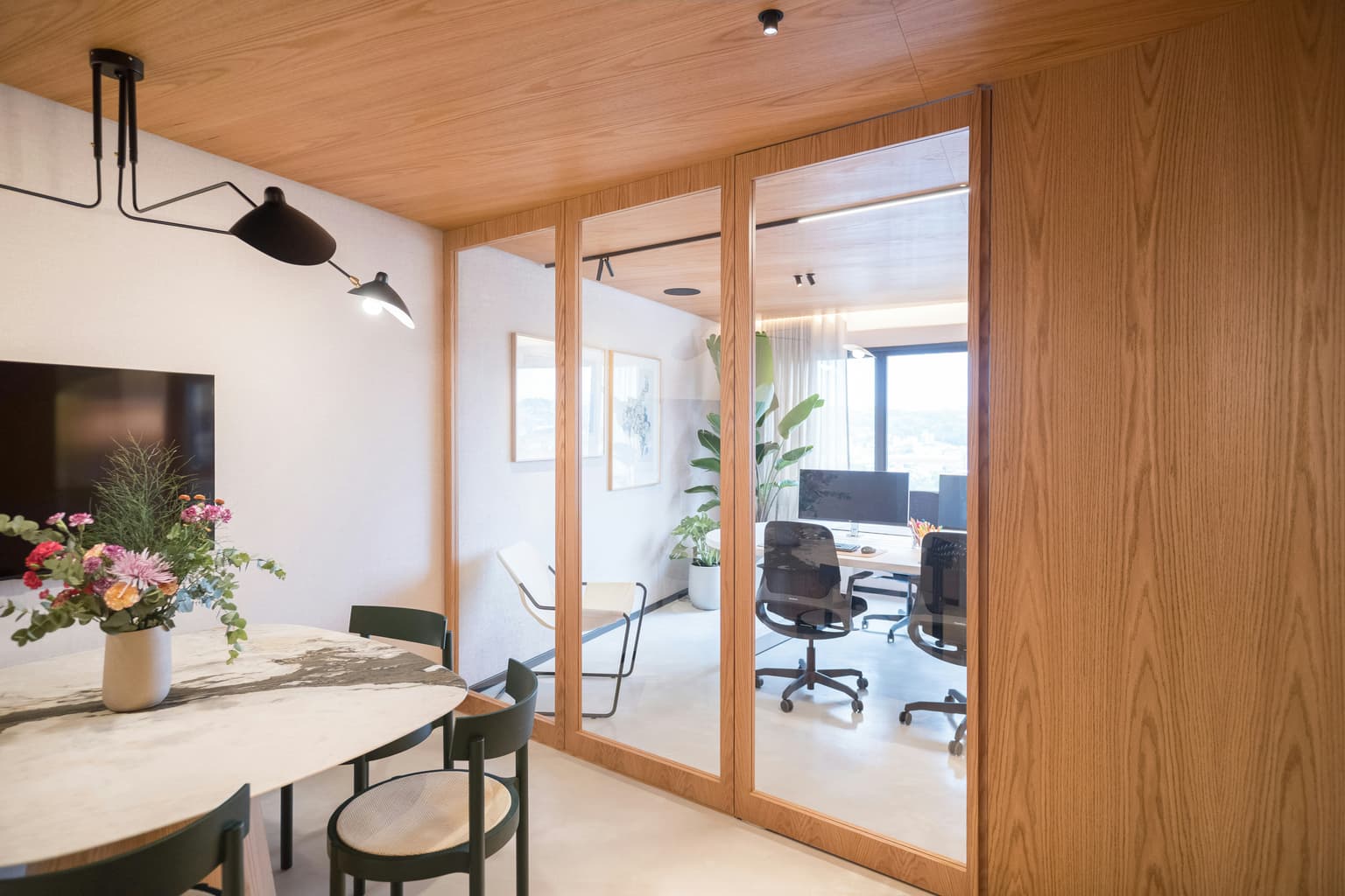 Indoor meeting space